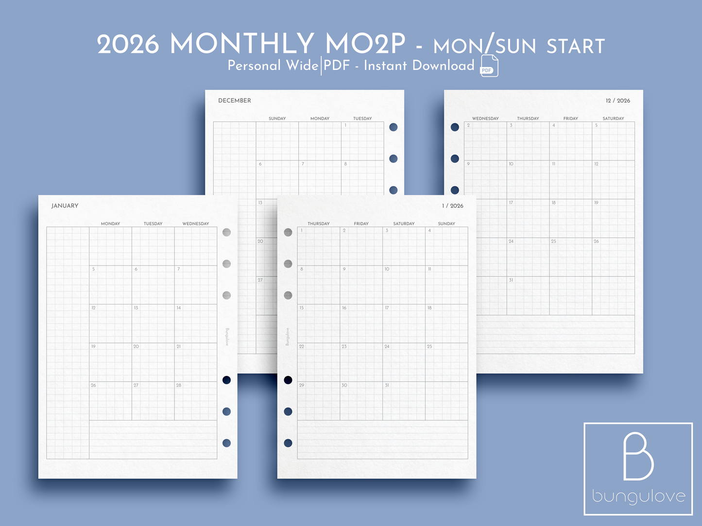 2026 Monthly Mo2P