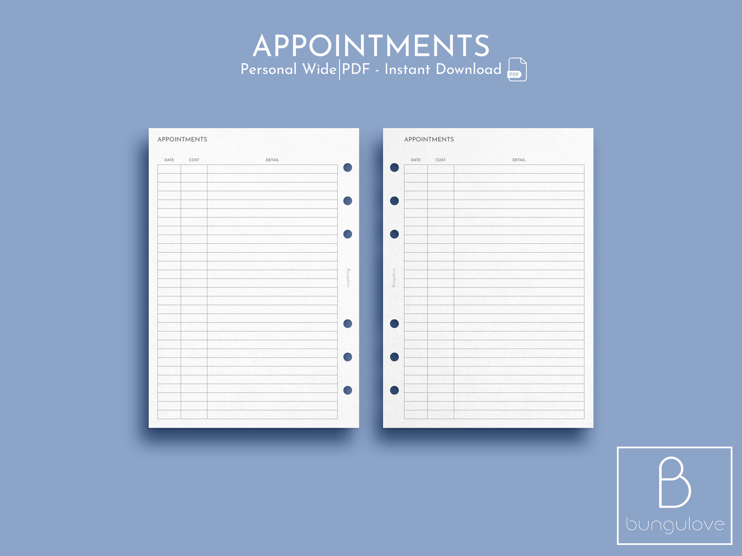 Appointments Log