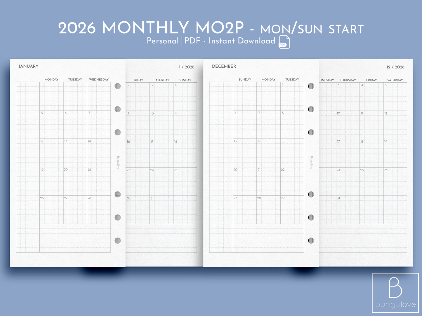 2026 Monthly Mo2P