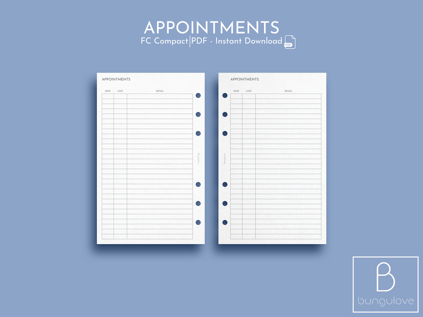 Appointments Log