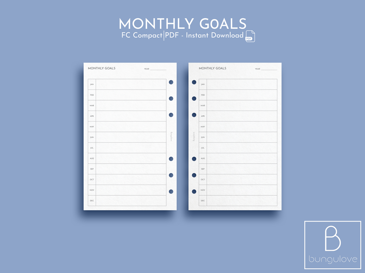 Monthly Goals