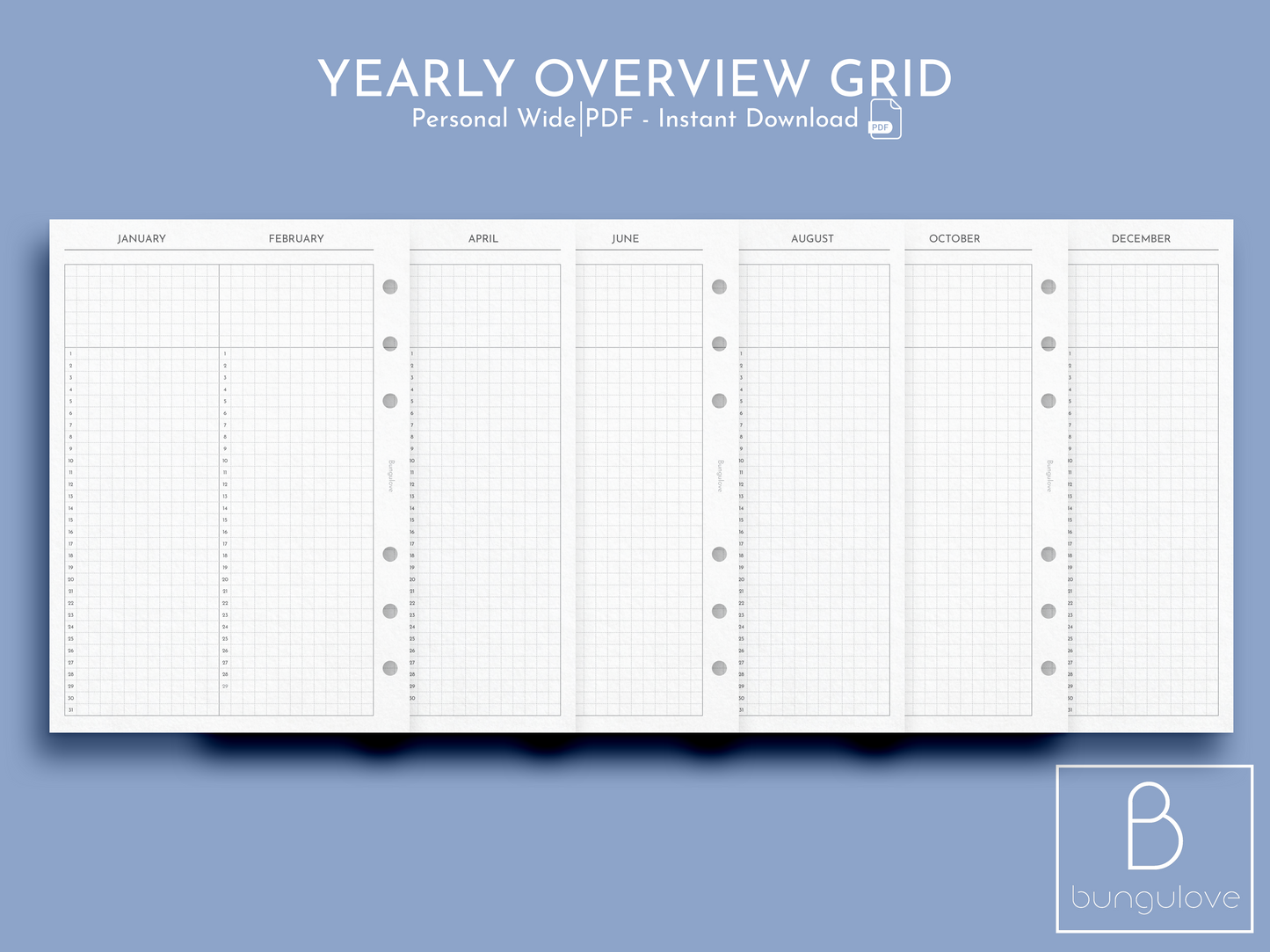 Yearly Overview Grid
