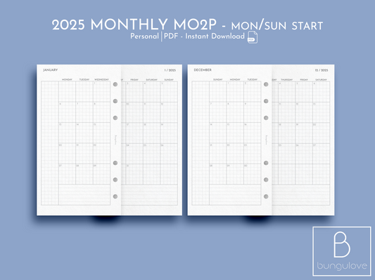 2025 Monthly Mo2P
