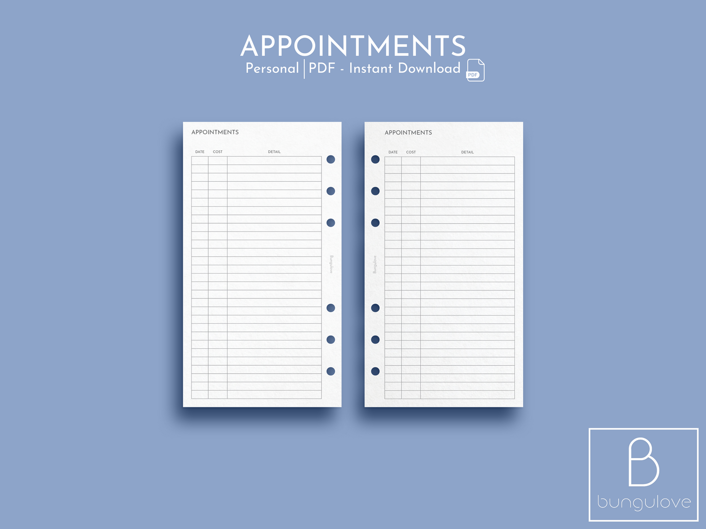 Appointments Log