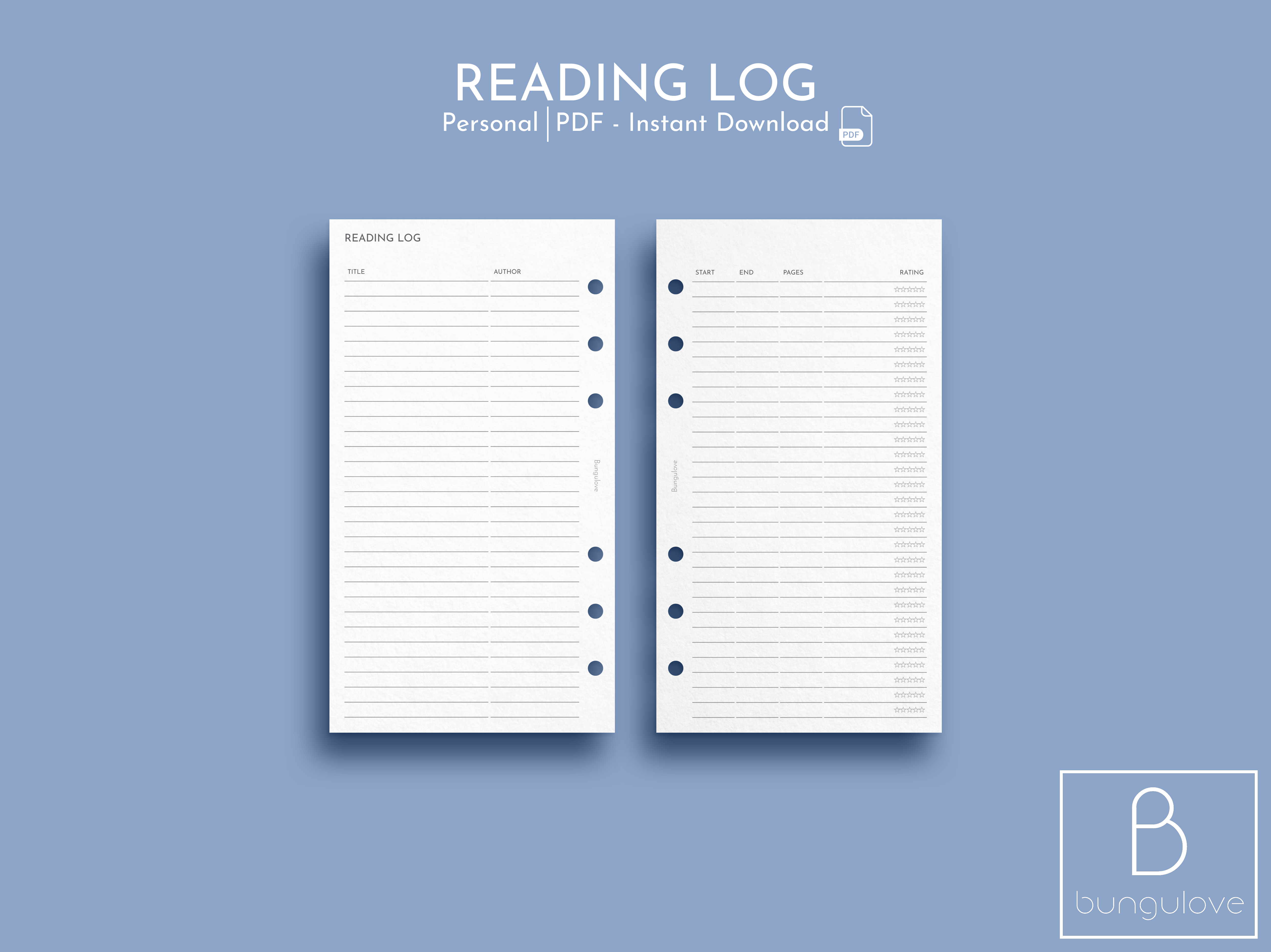 Reading Log – Bungulove